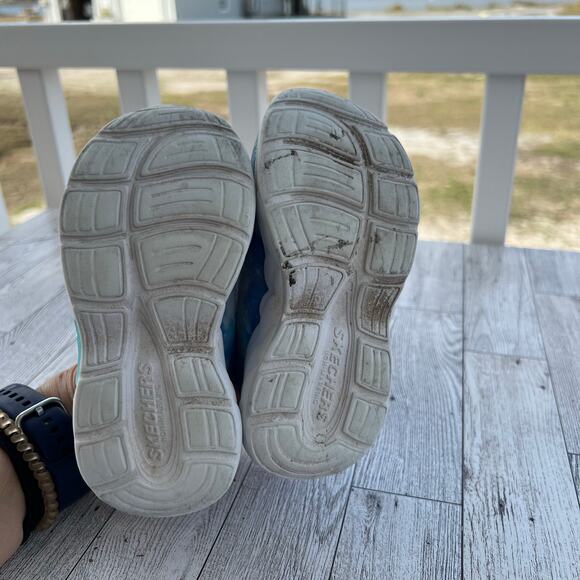 Skechers Rainbow Racers Light Up Sneakers Girl’s size 8 - Picture 5 of 7